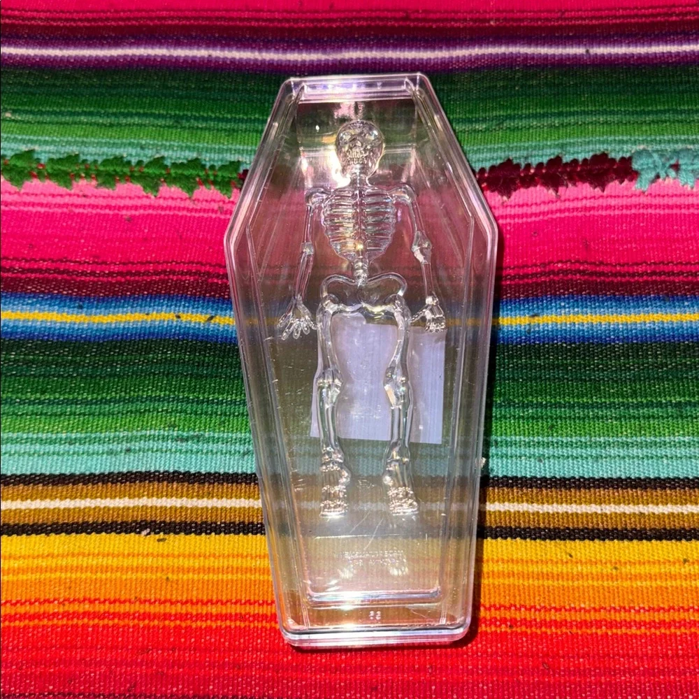 Skeleton Iridescent Coffin Shaped Containers